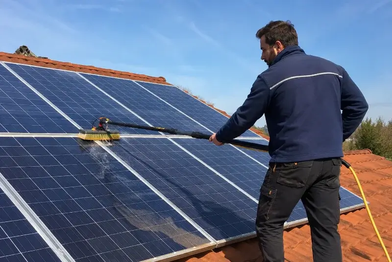 Nettoyage et entretien de panneaux solaires à Chamborigaud